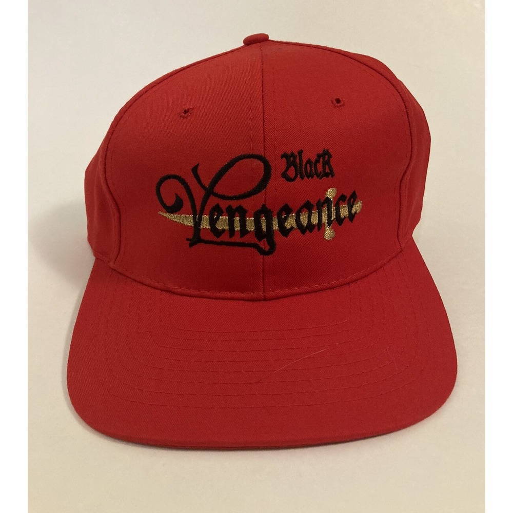Vintage Black Vengeance Snapback Promo Nissin Sword Hat Cap
